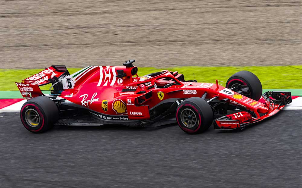 塞巴斯蒂安·维特尔驾驶法拉利SF71H参加2018年日本大奖赛周五练习