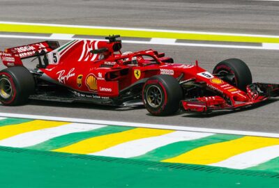 塞巴斯蒂安·维特尔驾驶法拉利SF71H参加2018年巴西大奖赛三练