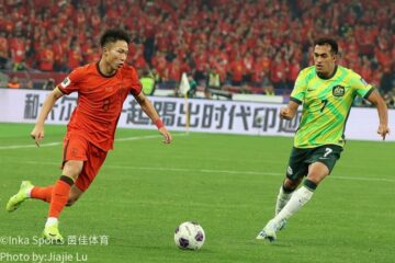 中国队边路进攻