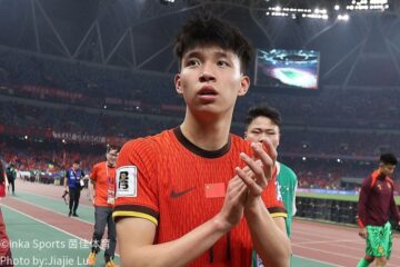 中国队球员交流