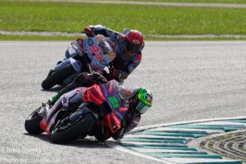 Aprilia与KTM赛道弯道对决