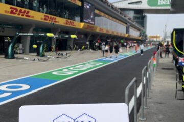 F1赛道竖幅远景天空