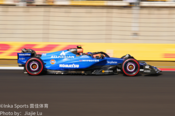 F1赛道维修区暖调场景