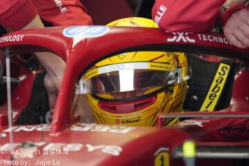 法拉利F1赛车暗红赛道