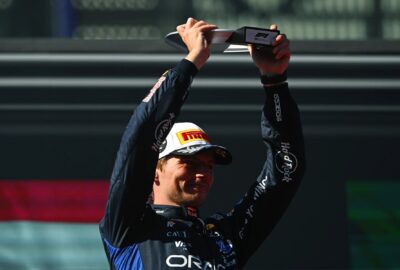 维斯塔潘在2026年F1西班牙大奖赛后登上领奖台