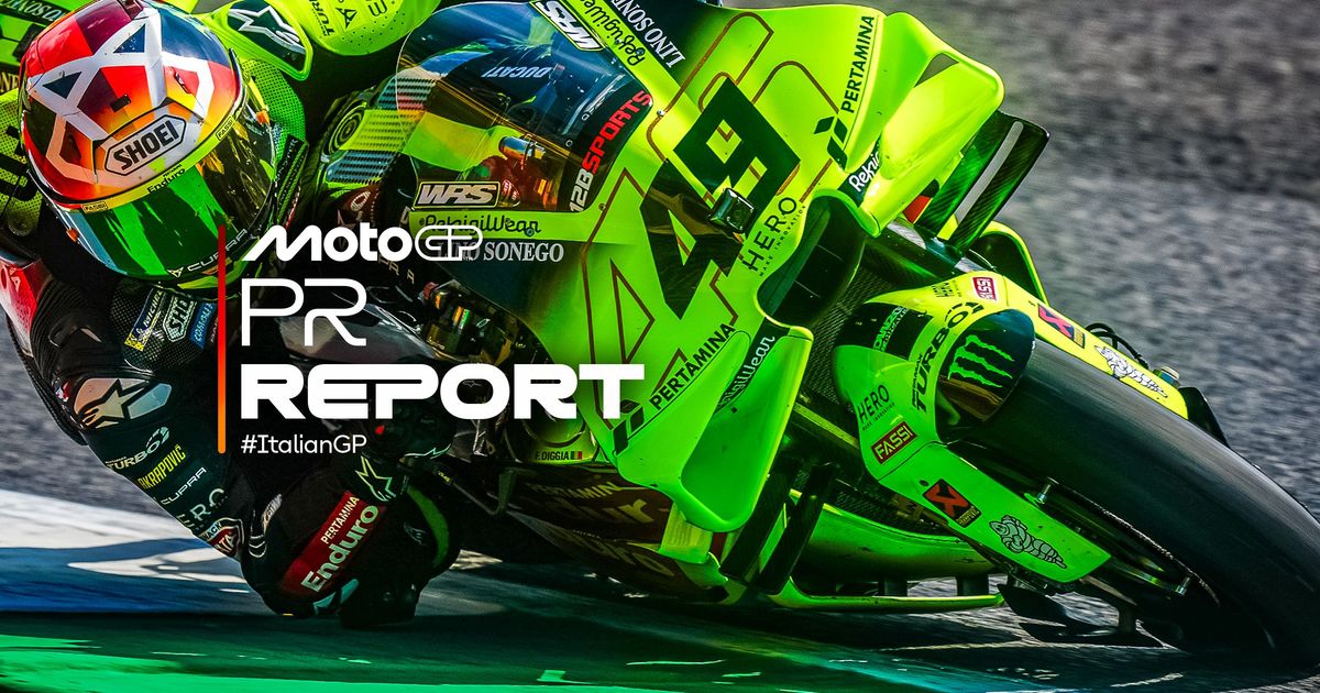 法比奥·迪詹南托尼奥参加2026年MotoGP第7站意大利大奖赛练习赛，图片来自MotoGP官方当站Practice报道