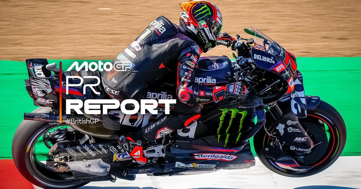 马可·贝泽奇参加2026年MotoGP第12站英国大奖赛练习赛，图片来自MotoGP官方当站Practice报道