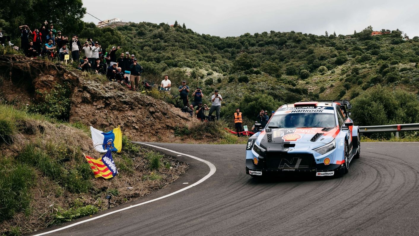 丹尼·索尔多驾驶现代i20 N Rally1参加2026年加纳利群岛拉力赛的资料图