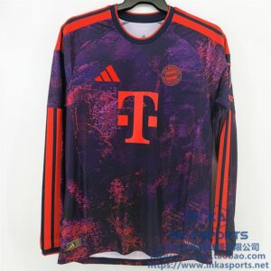 26-27拜仁慕尼黑第二客场长袖球员版球衣比赛服