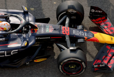 2025年F1巴林大奖赛三练，角田裕毅驾驶22号红牛RB21