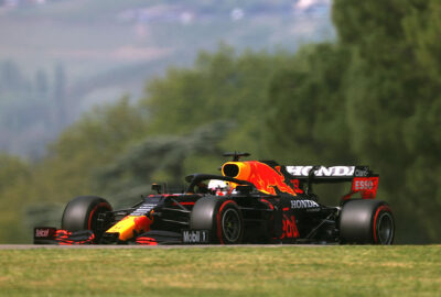 2021年F1艾米利亚罗马涅大奖赛三练，驾驶红牛RB16B的马克斯·维斯塔潘