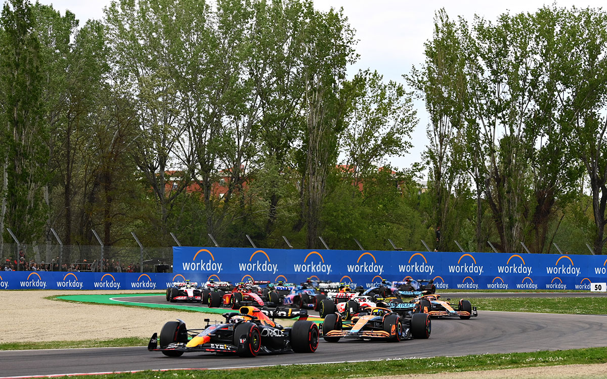 2022年F1艾米利亚罗马涅大奖赛冲刺赛在伊莫拉赛道举行