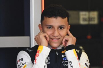 伊萨克·哈贾尔在2026年F1阿塞拜疆大奖赛练习赛期间