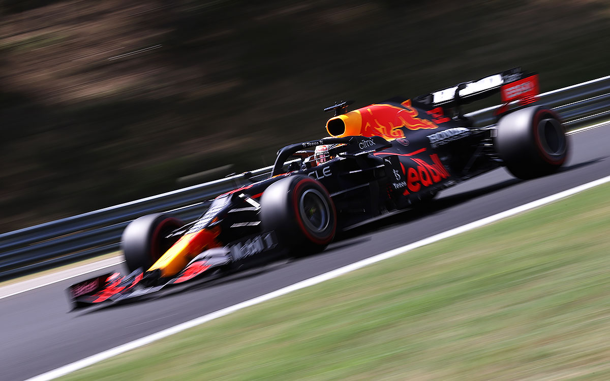 2021年F1匈牙利大奖赛三练，驰骋亨格罗林的维斯塔潘