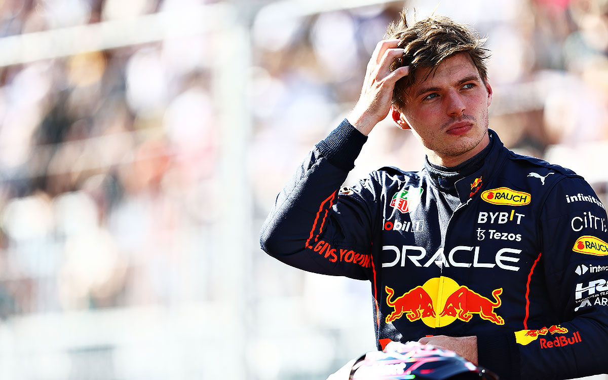 2022年F1迈阿密大奖赛排位赛,刚结束排位的维斯塔潘(红牛)