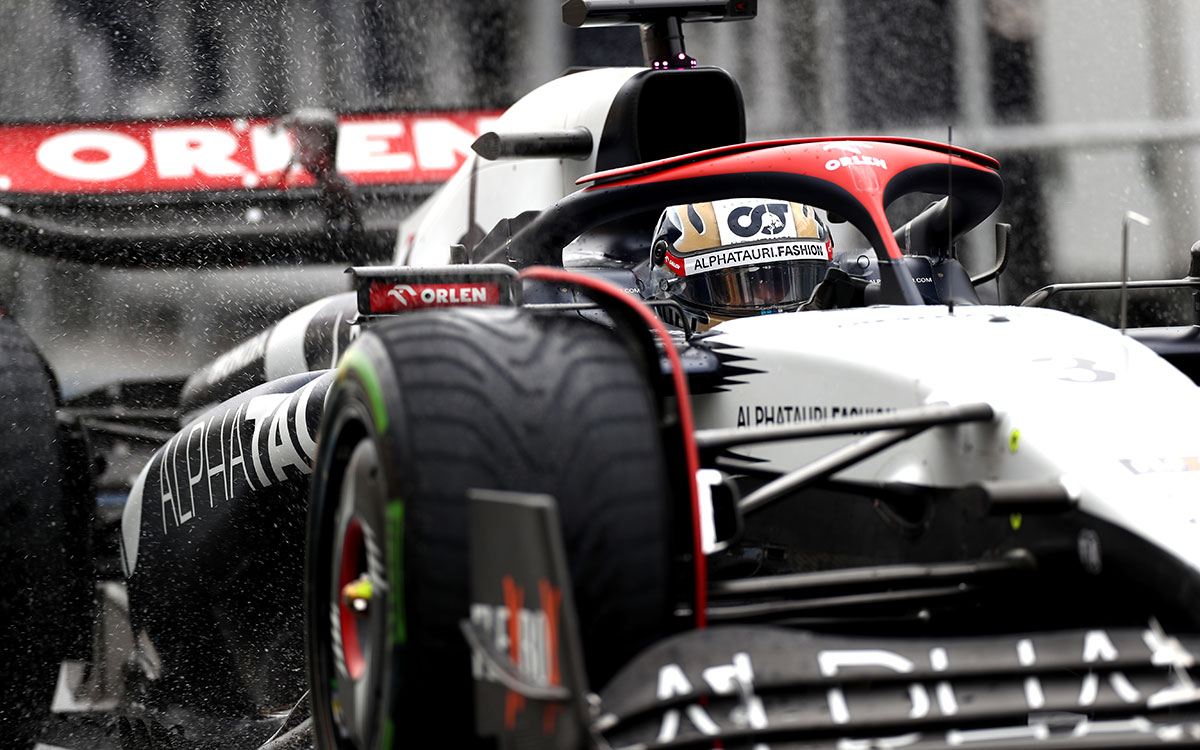 2023年F1匈牙利大奖赛一练，回归红牛二队的里卡多首次驾驶AT04赛车在亨格罗林赛道出场