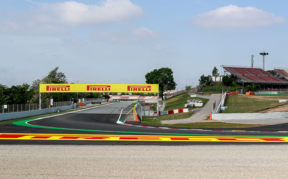 2021年F1西班牙大奖赛，改建后的加泰罗尼亚赛道10号弯