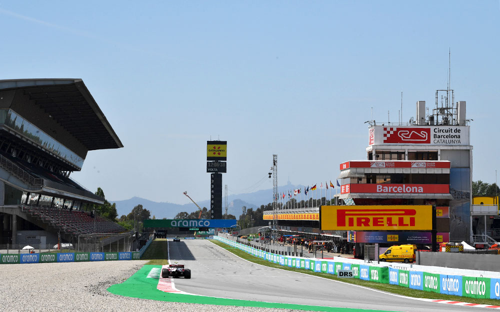 2021年F1西班牙大奖赛，加泰罗尼亚赛道的大直道