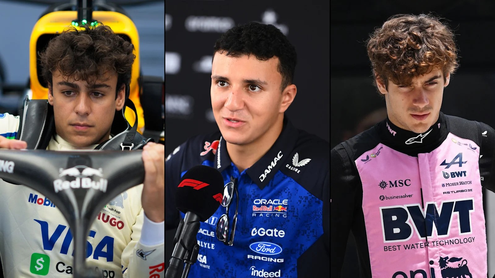 林德布拉德、哈贾尔与科拉平托，F1官方罚退报道配图