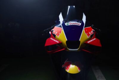 本田HRC与红牛2027年MotoGP合作公告中的赛车品牌展示