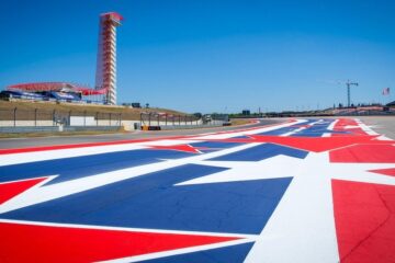 MotoGP官方2026年10月20日奥斯汀展示公告配发的COTA赛道实拍；非尚未举行的展示现场。