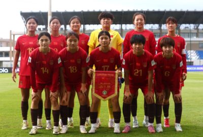 2026年10月22日U17女足世界杯，中国队对萨摩亚赛前合影。