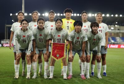 2026年U17女足世界杯中国对美国赛前，中国队球员合影