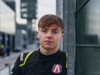 Callum Voisin in Andretti team clothing in the official announcement portrait