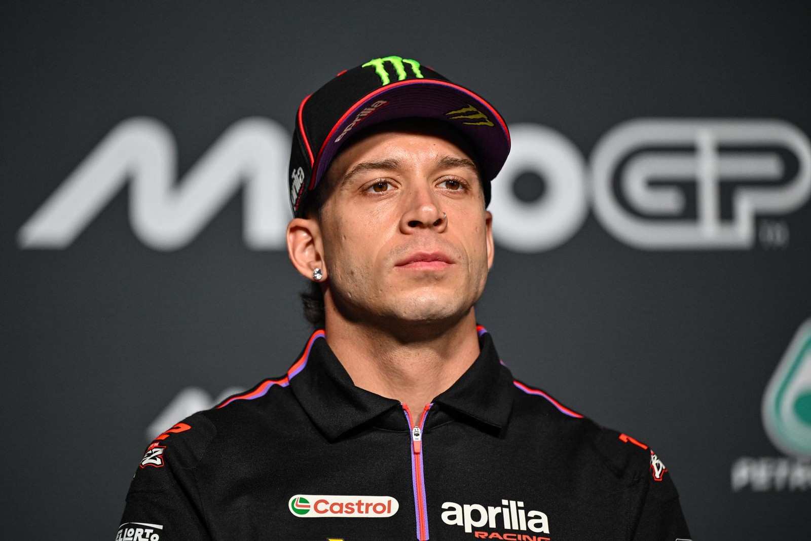 Marco Bezzecchi at the 2026 Malaysian Grand Prix pre-event media activities; not FP1