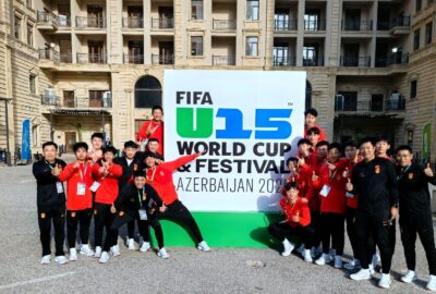 China’s U15 men’s team at the 2026 World Cup and Football Festival in Azerbaijan