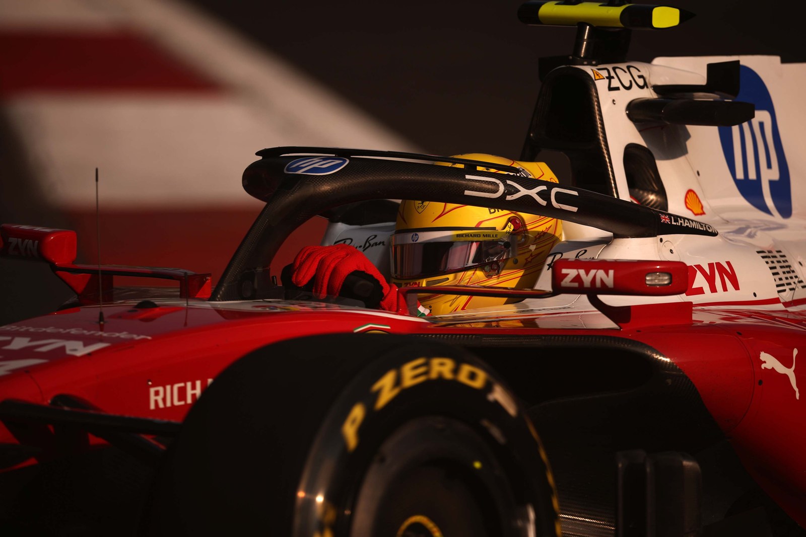 Lewis Hamilton in the No. 44 Ferrari during Mexico City GP FP2 on October 30, 2026