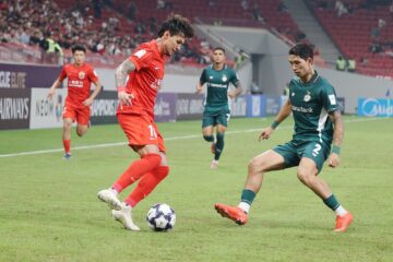 红衣10号与绿衣2号争球