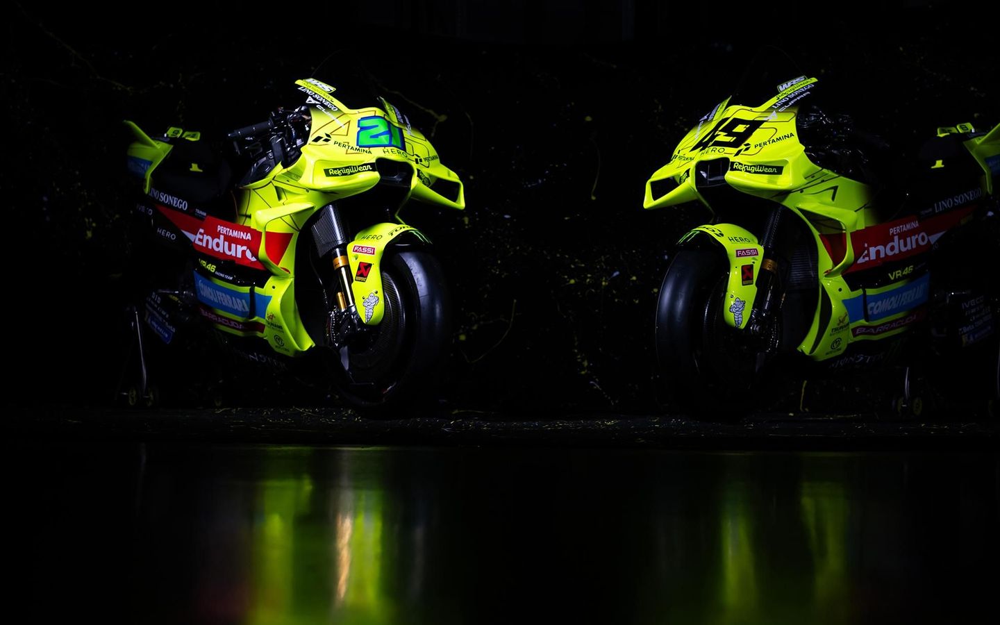 VR46车队，21号弗兰科·莫比德利的2026赛季赛车