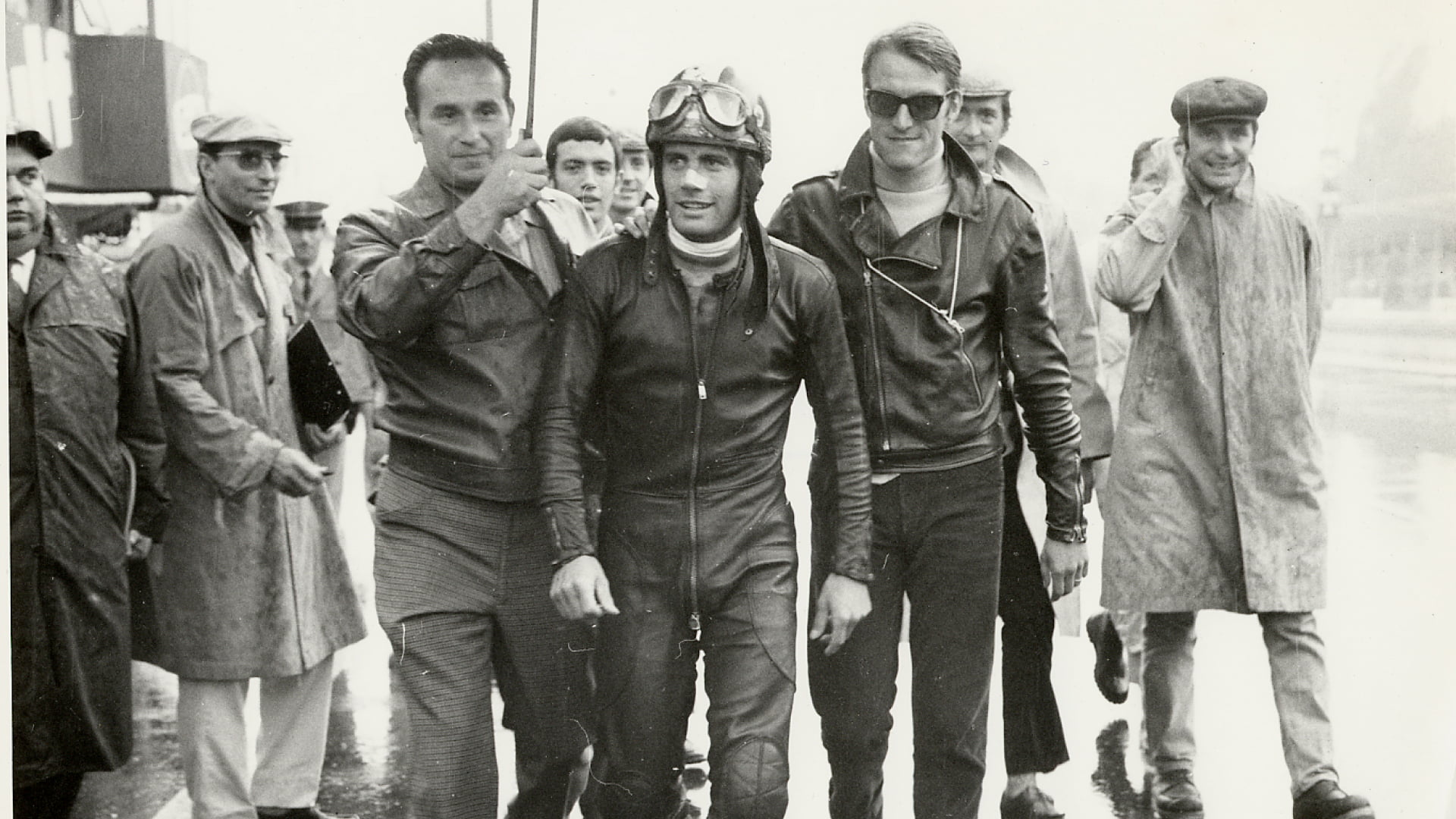 An archive paddock photograph of Agostini during his MV years