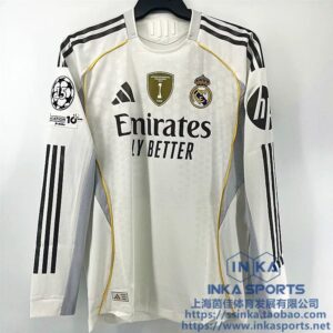 25-26皇马主场长袖球员 本店实拍