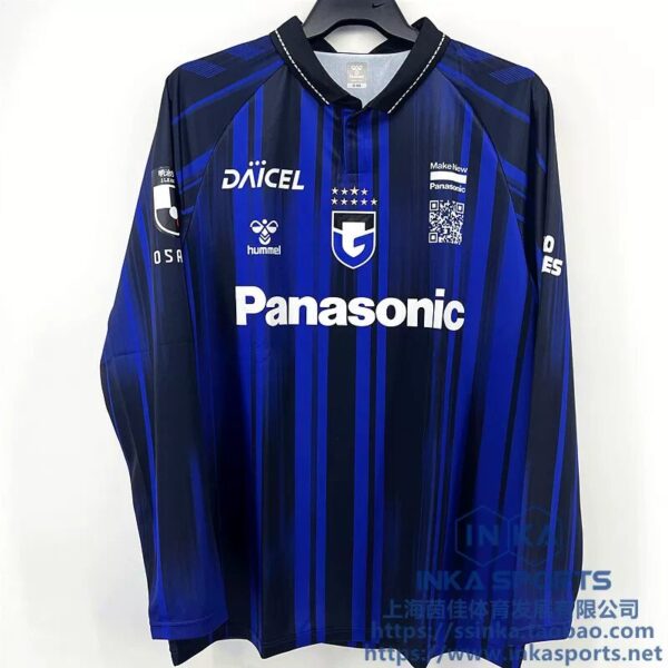 hummel 2025大阪钢巴主场长袖球迷版球衣 HAG2060GOR-69 — 商品实拍1