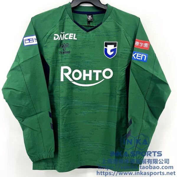 hummel 2025大阪钢巴绿色风雨衣训练服 HAW4224GO — 商品实拍1